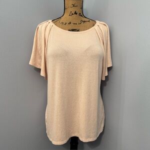 Ann Taylor Ruffle Sleeve Blouse